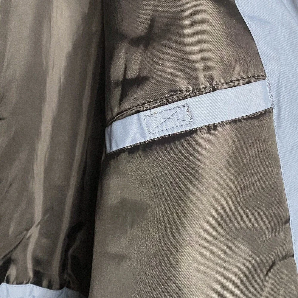 LL Bean Mens Sz Medium Jacket Fleece Lined Blue Bomber Coat